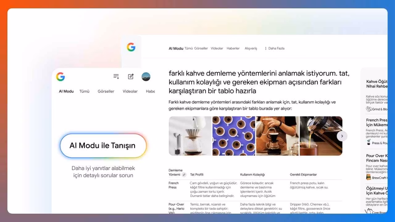 Türkiye'de Google'ın Yeni Yapay Zeka Özellikleri Kullanıma Sunuldu