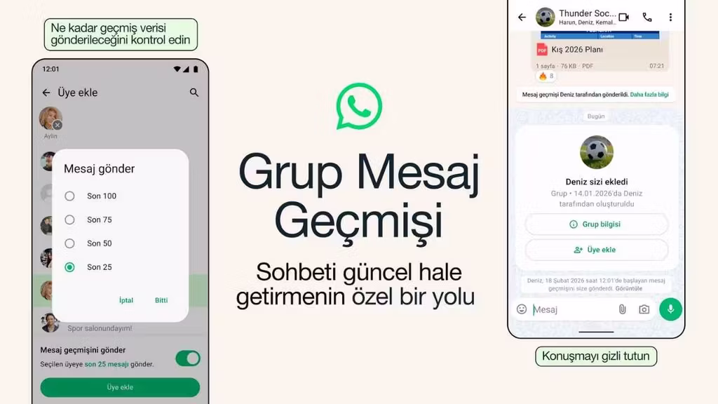 WhatsApp'ta Grup Geçmişini Görmek Artık Mümkün!